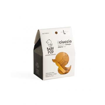 Ciuccio caucciù ciliegia - L 12+ baby pop 