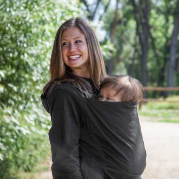 Felpa per marsupio, mei tai e fascia - Boba Hoodie Gray