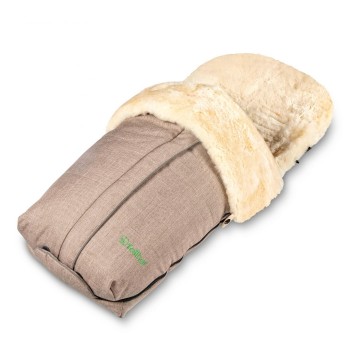 Coprigambe in pelle di agnello Cortina Beige Fellhof  