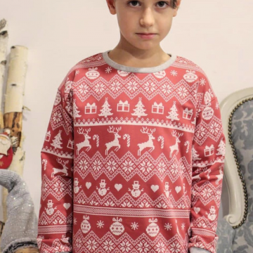 felpa natale rosso 24 mesi bibo 