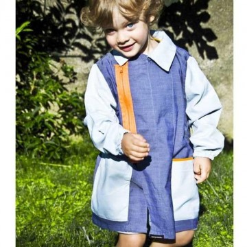 grembiule asilo lino femmina 4 anni aquapotabile 