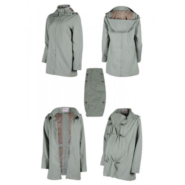 giacca a vento impermeabile maternità e per portare numbat go menta s wombat