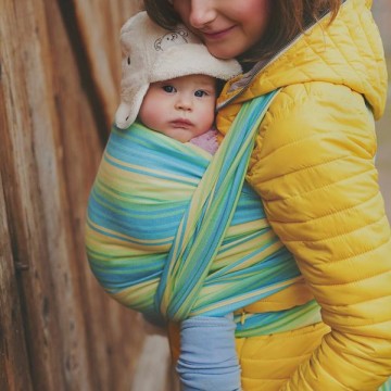 fascia porta bebè aventurine misto bamboo 4,6 mt tg 6 little frog 