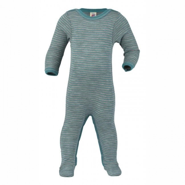 tutina lana e seta melange oceano 62/68 cm.