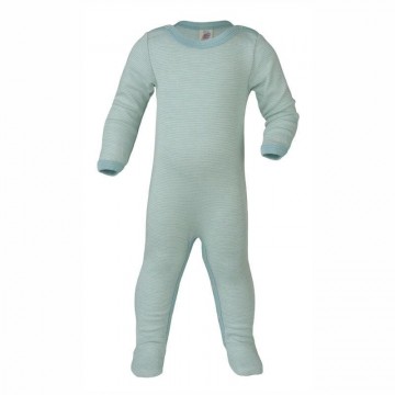 tutina lana e seta melange ghiaccio 62/68 cm.