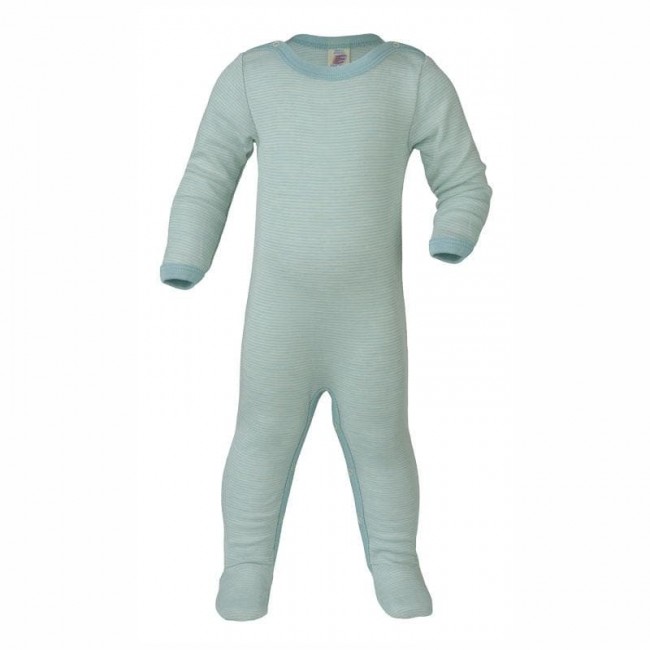 tutina lana e seta melange ghiaccio 62/68 cm.