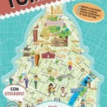 mappa di torino illustrata  italy for kids 