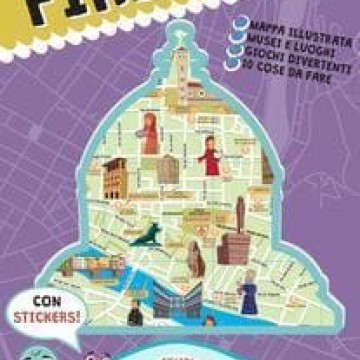 mappa di firenze illustrata  italy for kids 