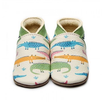 scarpine in pelle alligator m 3 - 4 anni inch blue 