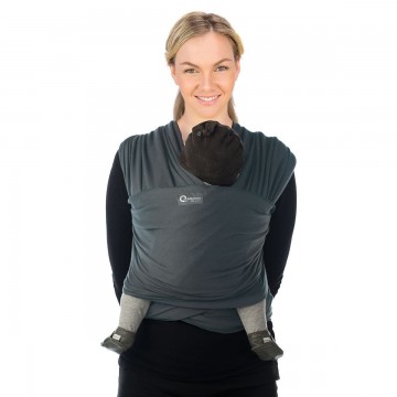 fascia portabebè tricot slen bamboo - smokey grey 