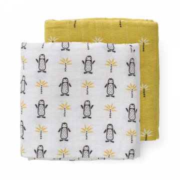 mussola swaddle pinguini 