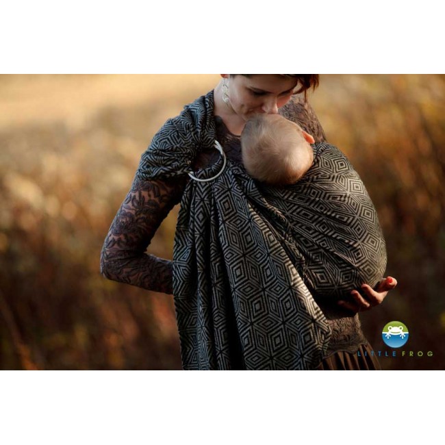 fascia portabebè ad anelli cube linen 2°scelta 