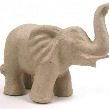 figura in cartone elefante 17 cm. 