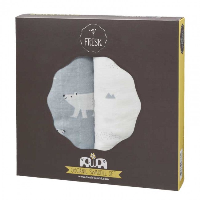 mussola swaddle orso polare 