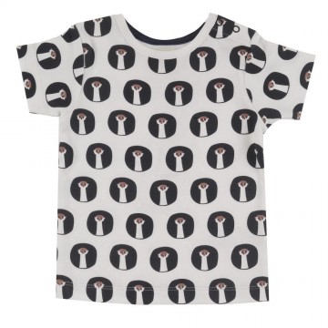 t-shirt meerkat faces 6-12 mesi