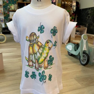 t-shirt in cotone bio - tartaruga s solo cose belle 
