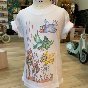 t-shirt in cotone bio - foresta s solo cose belle 