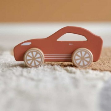 auto sportiva in legno 