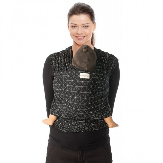 fascia porta bebè tricot slen design - black diamond 