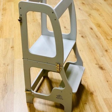 torre montessoriana convertibile grigio 