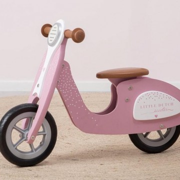 balance scooter vespa rosa pastello 