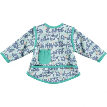 bavaglino impermeabile a maniche lunghe snow leopard 6-18 mesi