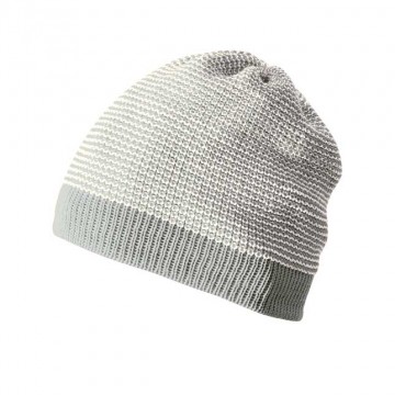 cappello in lana tessuta beanie grigio chiaro misura 1
