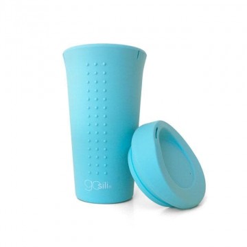 bicchiere da viaggio in silicone to-go chan (azzurro) 