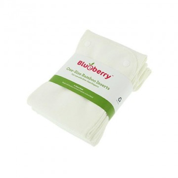 blueberry inserti one size bamboo - 3 pezzi  