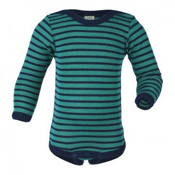 body neonato lana e seta oceano manica lunga 98/104 cm.