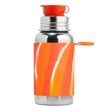 bottiglia termica sport in acciaio 550 ml - colore orange  