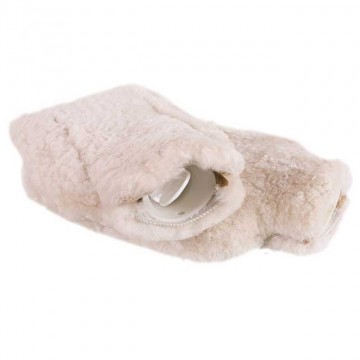 boule ricoperta con pelle di agnello grande 23x35 cm. 