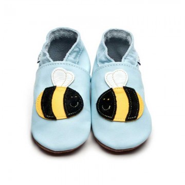 scarpine in pelle buzzy m 3 - 4 anni inch blue 