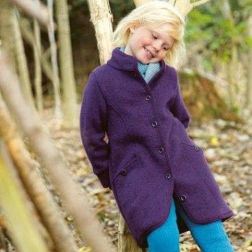 cappotto in lana cotta 110/116 viola 