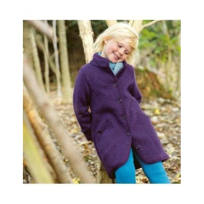 cappotto in lana cotta 110/116 viola 