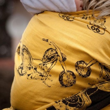 fascia portabebè chopper gold 460 cm.