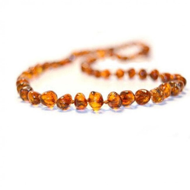 collana ambra - cognac 
