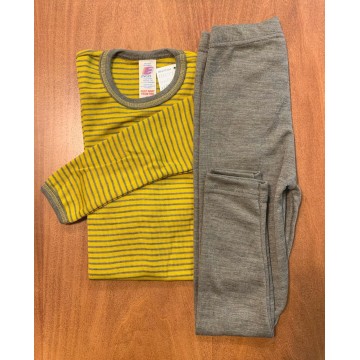 completo in lana e seta noce zafferano 116