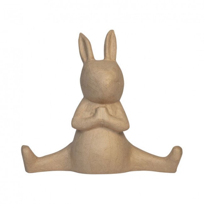 figura in cartone coniglio yoga 41 cm. 