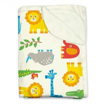 copertina neonato in cotone zoo 