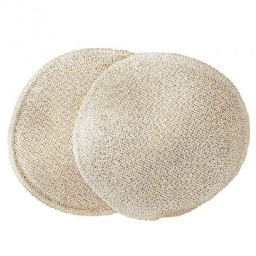 coppette assorbilatte lavabili in seta/lana e seta 