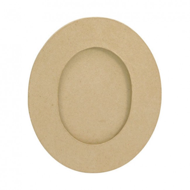 figura in cartone cornice ovale piccola 