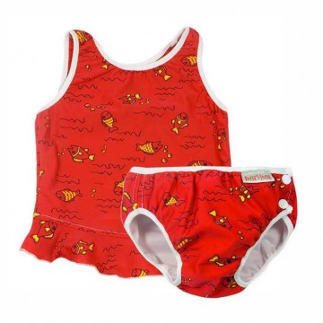 costume contenitivo due pezzi red fish 11 - 14 kg.