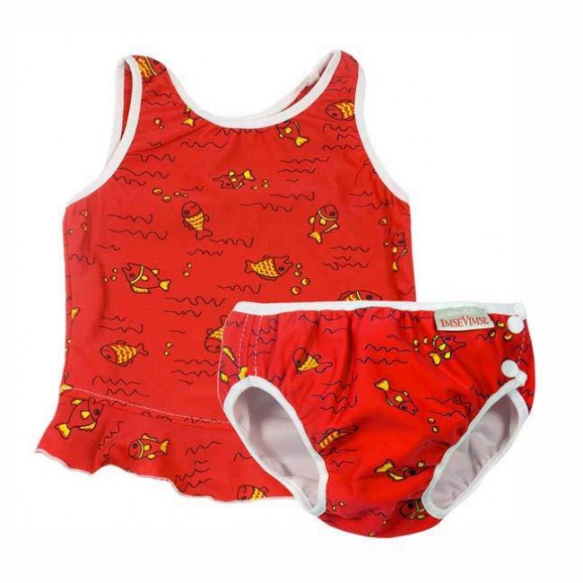 costume contenitivo due pezzi red fish 11 - 14 kg.