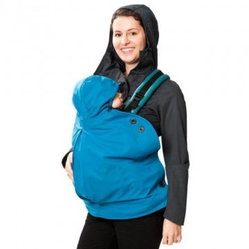 cover impermeabile per marsupio, mei tai e fascia turchese 