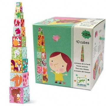 cubi in cartone da impilare foresta