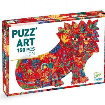 puzzle leone 150 pezzi - puzz'art lion 