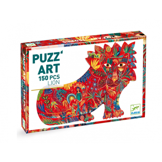 puzzle leone 150 pezzi - puzz'art lion 