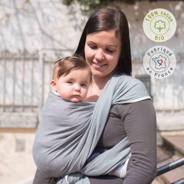 fascia porta bebè - gris vintage 470 cm.