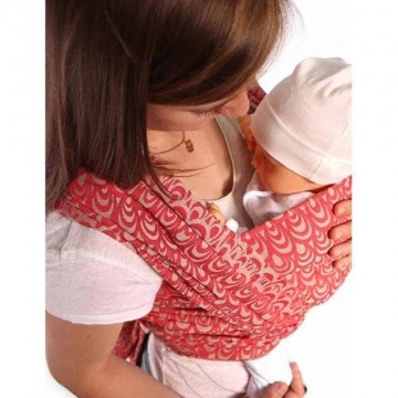 fascia porta bebè jacquard dune rosso 410 cm.